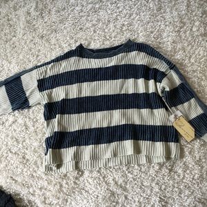Blue and white stripped sweater!